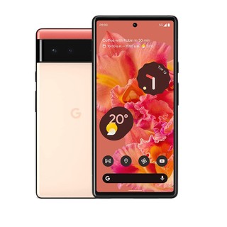 Google 6 Pixel Phone, front and back in coral