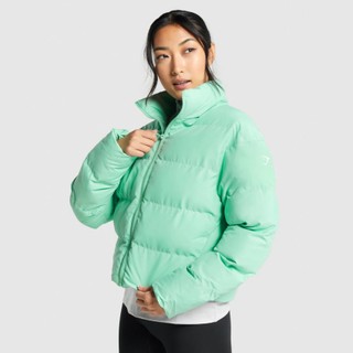gymshark-green-puffer-jacket