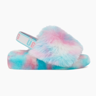 Fluff Yeah Pride Slide in pink, white and blue