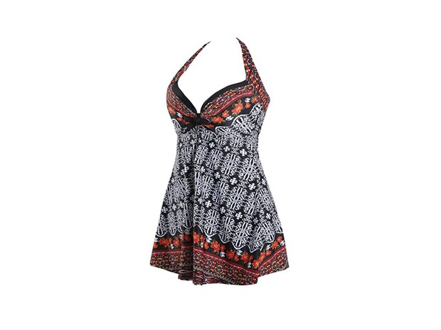 Amazon's Plus Size One Piece Swim Dress is one of our best plus-size swimwear picks.