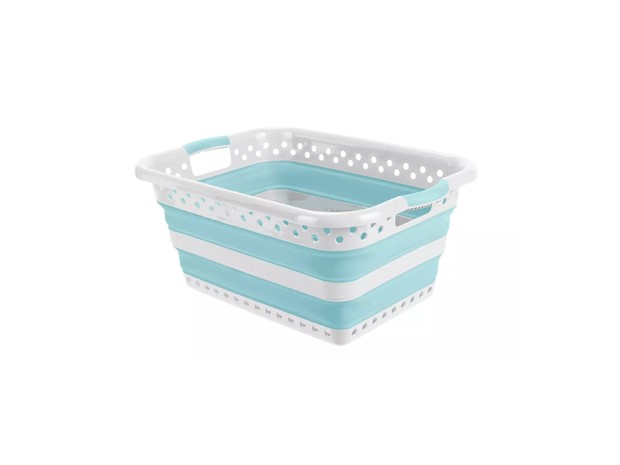 The Addis 45 Litre Collapsible Laundry Basket is one of our laundry essentials for freshers.