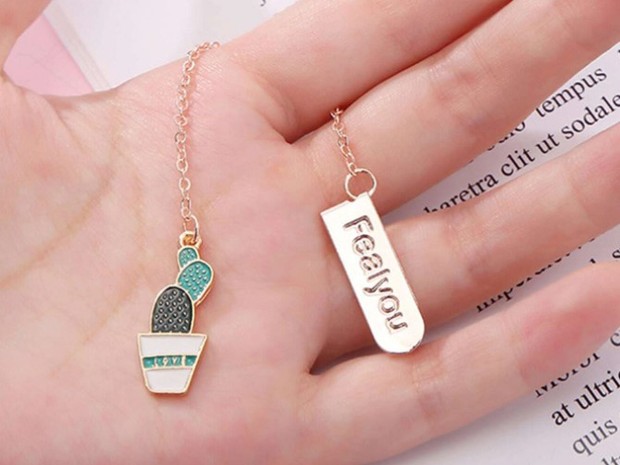 The Cactus Pendant Random Bookmark is one of our favourite teacher gift ideas.