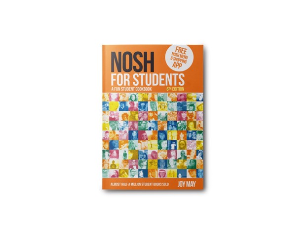 The NOSH for Students: A Fun Student Cookbook is one of our best freshers week essentials.