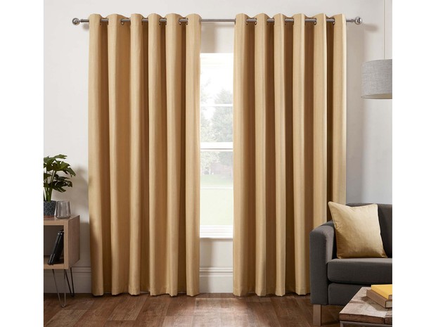 Blackout Eyelet Curtains can be used to keep a home warm in winter.