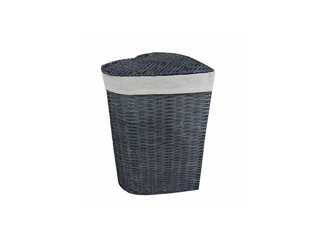 Dunelm's Grey Heart Wicker Laundry Basket is on of our best wicker laundry baskets.