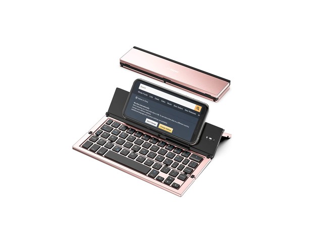 The Portable Bluetooth Keyboard for Phones is a great phone accessory currently available on Amazon.
