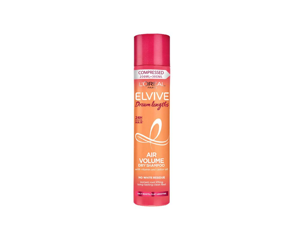 Dream Lengths Air Volume Cleansing Dry Shampoo is our best dry shampoo for long hair.