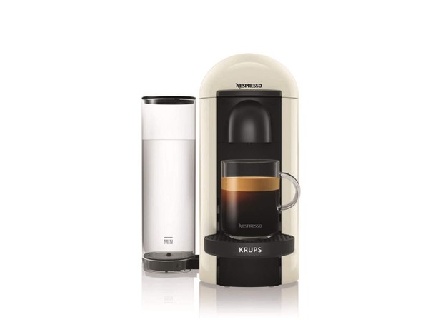 The Nespresso Vertuo Plus by Krups is our best coffee pod machine