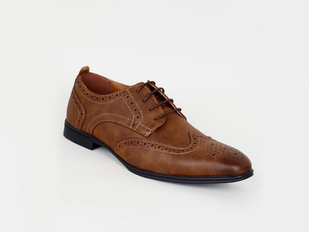 New Look Leather-Look Brogues