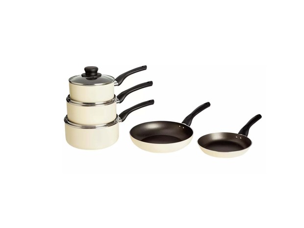The Argos 5 Piece Pan Set is a must-have uni supply.