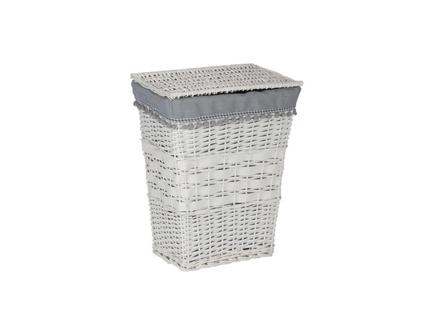 The Range's White Wicker Laundry Basket is one of our best wicker laundry baskets.