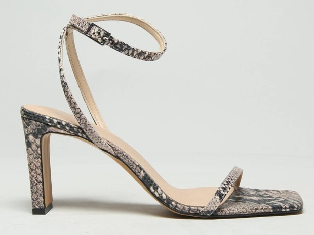 black & grey siobhan two part sandals
