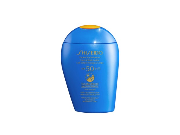 Shiseido Expert Sun Protector Face and Body Lotion SPF50+ is our best waterproof sunscreen