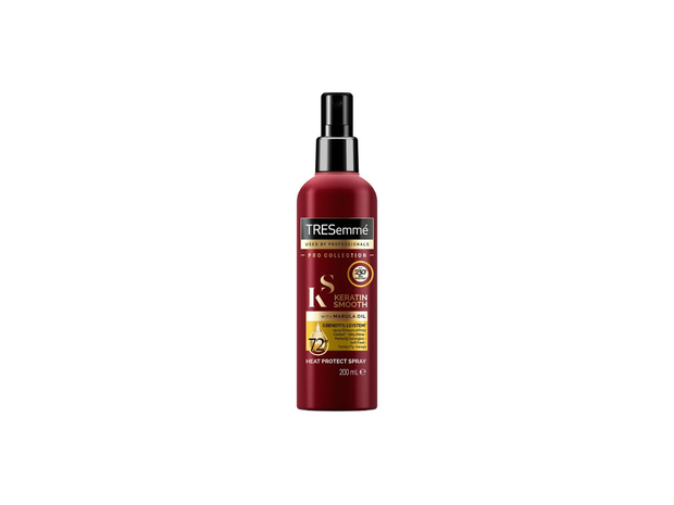 Tresemme Pro Collection Keratin Smooth Heat Protect Spray is one of our best heat protectant sprays.