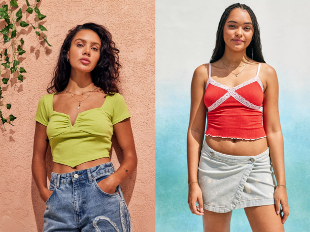 These Urban Outfitters crop tops are an essential piece of clothing for university.