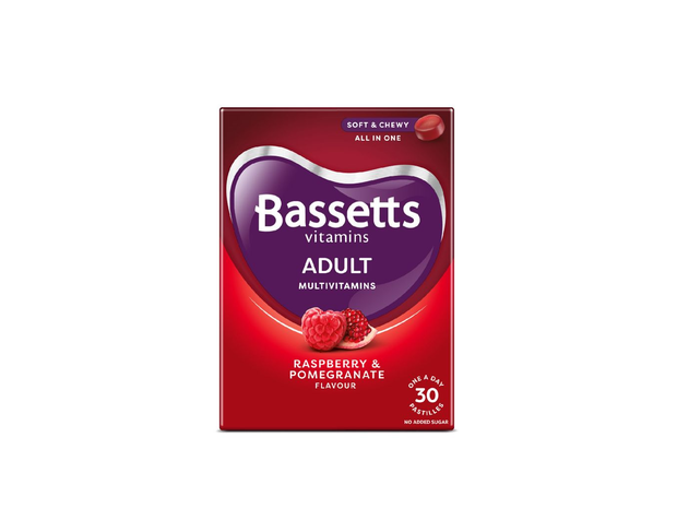 The Bassetts Adult Multivitamins Raspberry & Pomegranate Flavour 30 Pastilles is one of our best freshers week essentials.