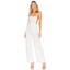white jumpsuit with wide leg and open back