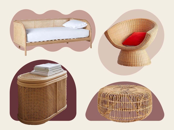 Cute rattan furniture for indoors